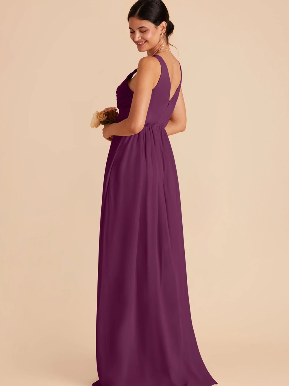 Birdie Grey Laurie Bridesmaid Dress Fig - Picture 2 of 4